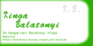 kinga balatonyi business card